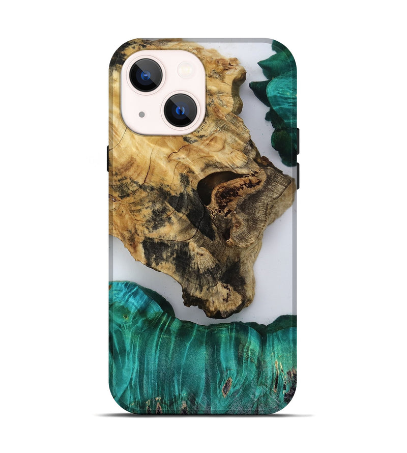 iPhone 14 Wood Live Edge Phone Case - Jules (Clear, 818526)