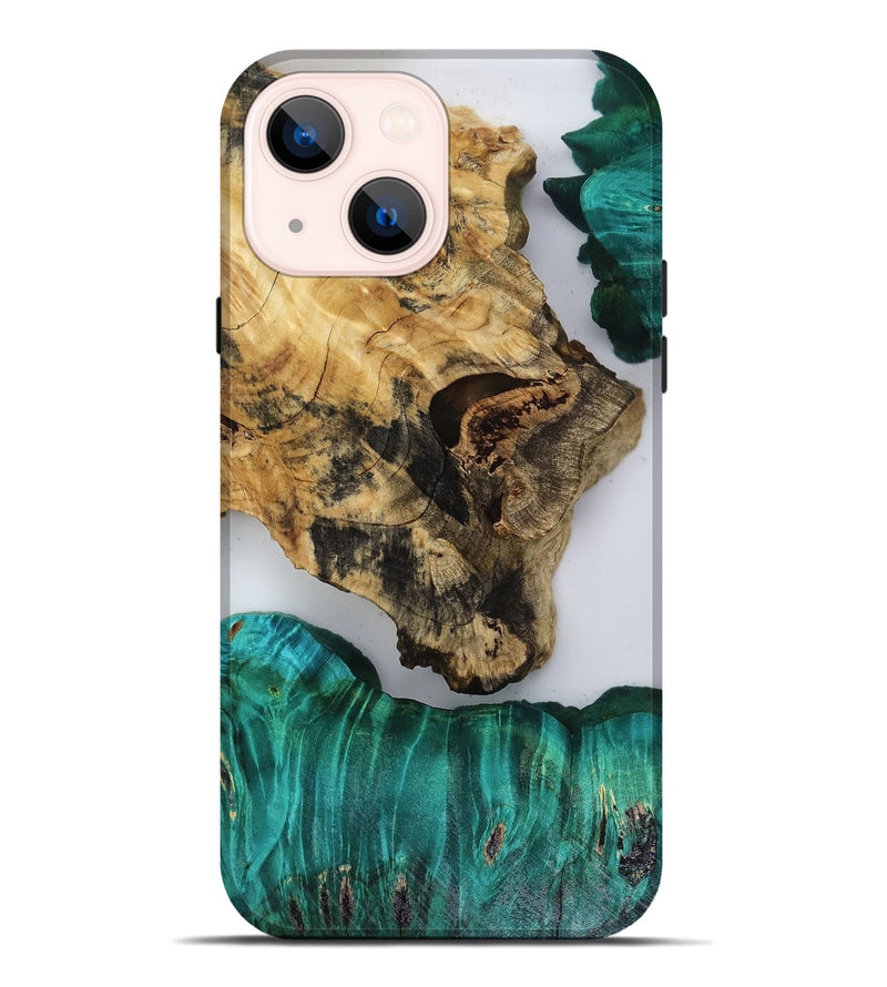 iPhone 14 Plus Wood Live Edge Phone Case - Jules (Clear, 818526)