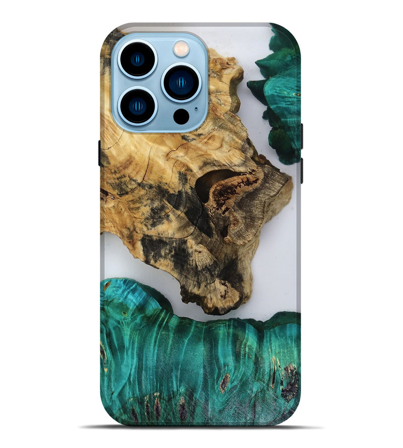 iPhone 14 Pro Max Wood Live Edge Phone Case - Jules (Clear, 818526)