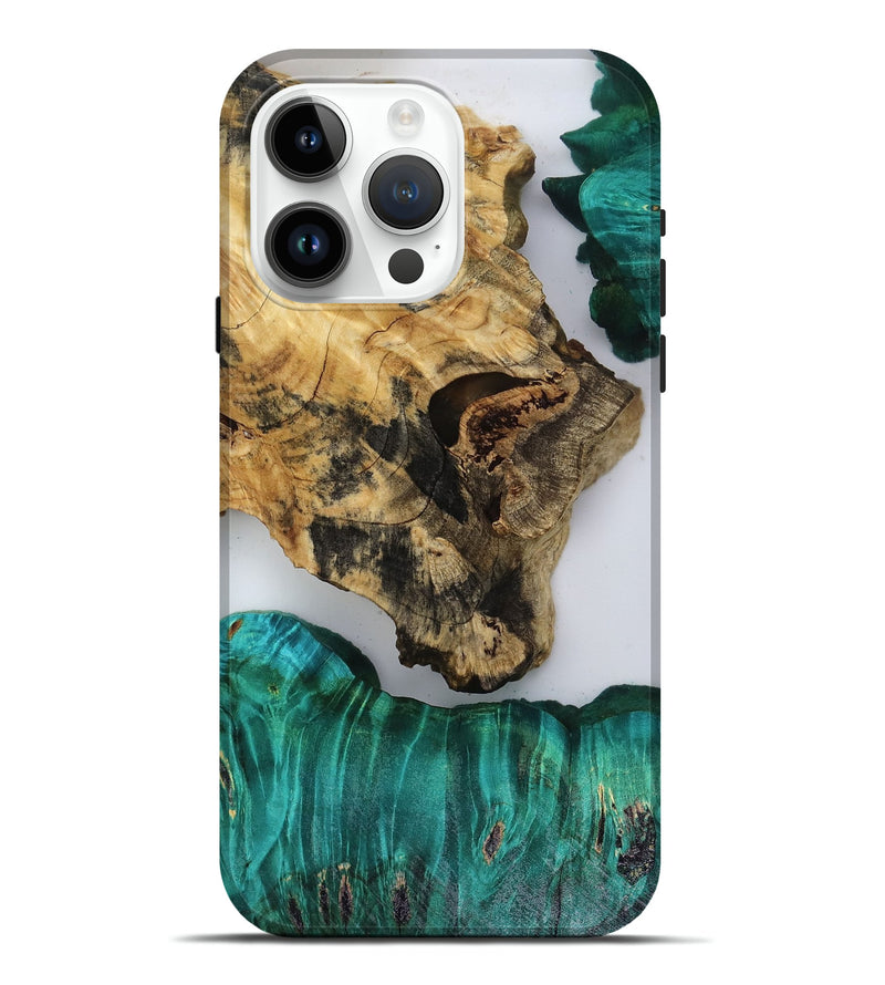 iPhone 15 Pro Max Wood Live Edge Phone Case - Jules (Clear, 818526)