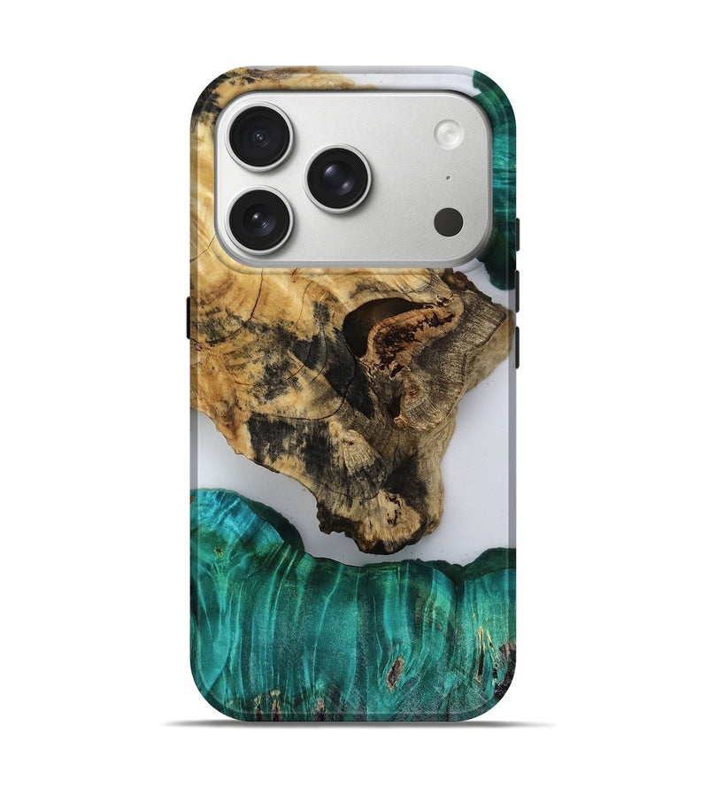 iPhone 17 Pro Wood Live Edge Phone Case - Jules (Clear, 818526)