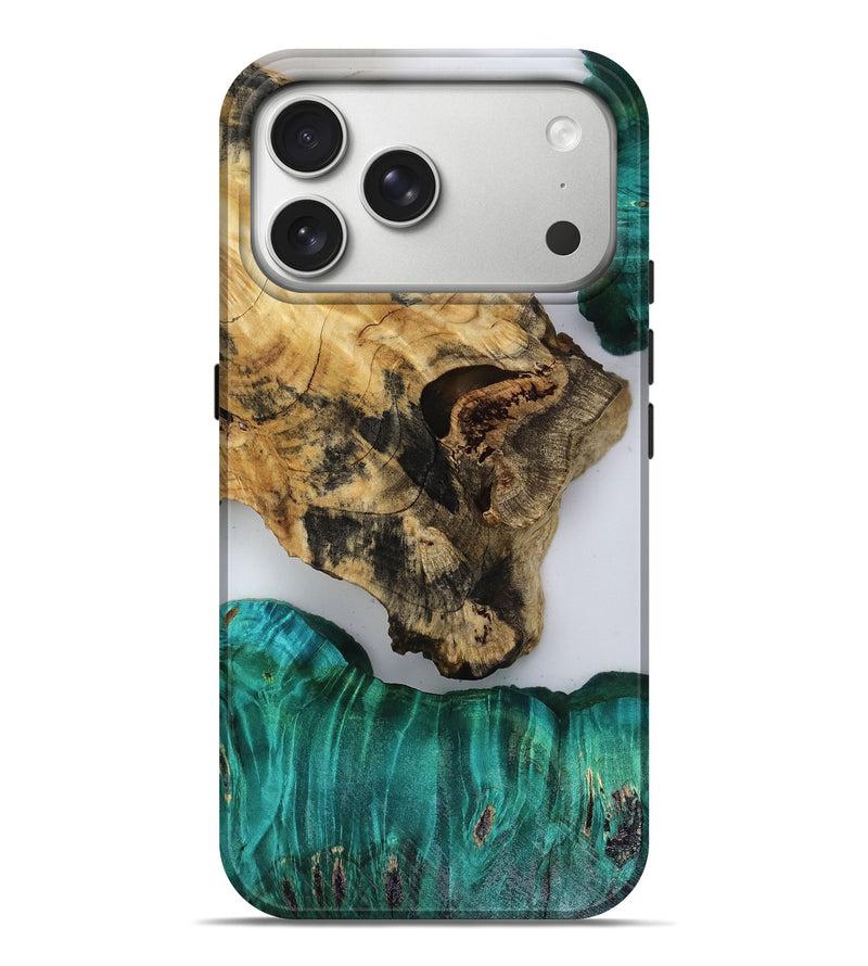 iPhone 17 Pro Max Wood Live Edge Phone Case - Jules (Clear, 818526)