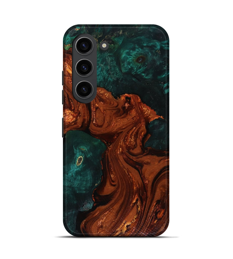 Galaxy S23 Wood Live Edge Phone Case - Maximo (Red, 818528)