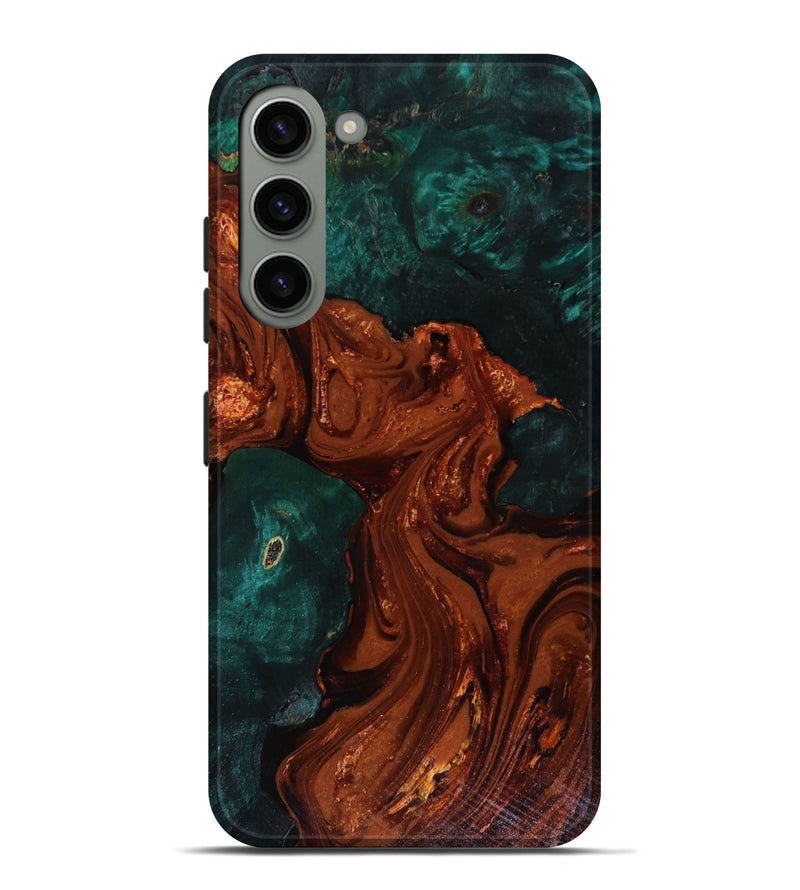 Galaxy S23 Plus Wood Live Edge Phone Case - Maximo (Red, 818528)