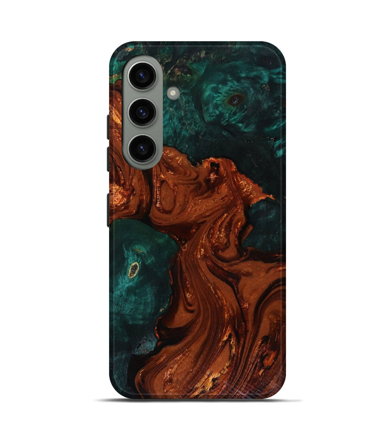 Galaxy S24 Wood Live Edge Phone Case - Maximo (Red, 818528)