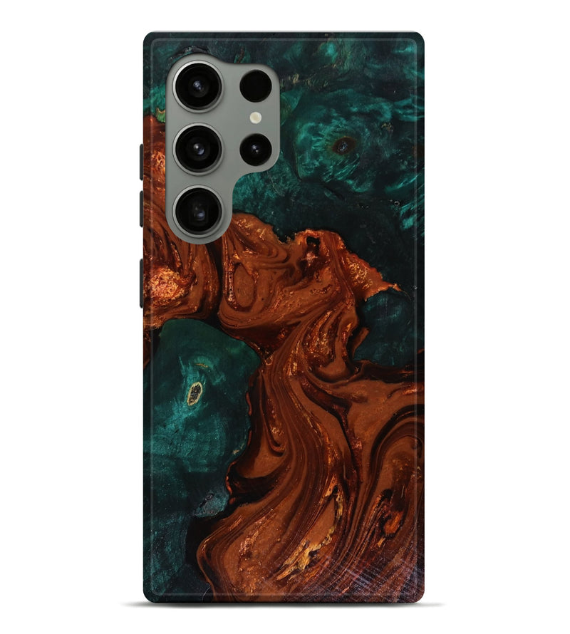 Galaxy S24 Ultra Wood Live Edge Phone Case - Maximo (Red, 818528)