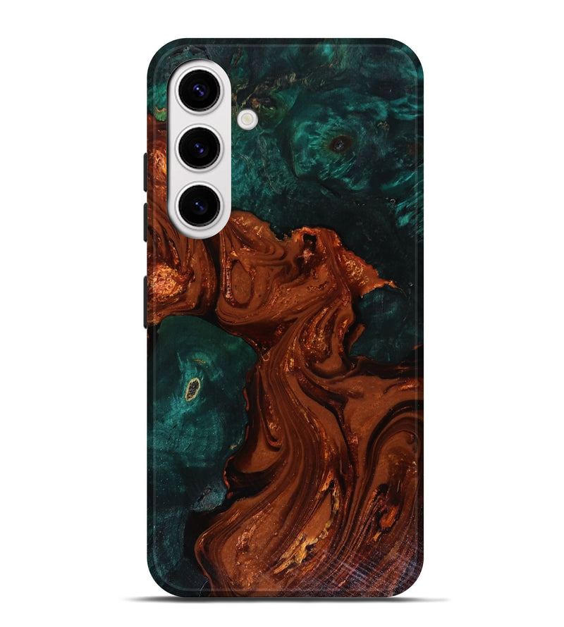 Galaxy S25 Plus Wood Live Edge Phone Case - Maximo (Red, 818528)