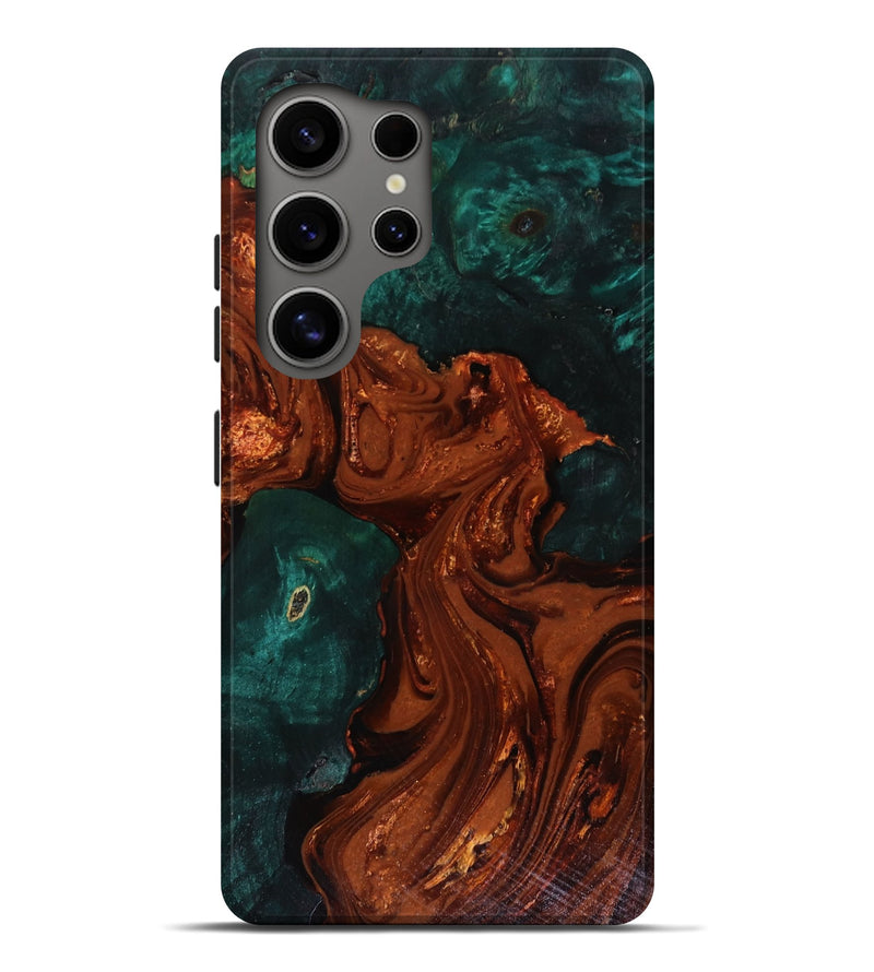 Galaxy S25 Ultra Wood Live Edge Phone Case - Maximo (Red, 818528)