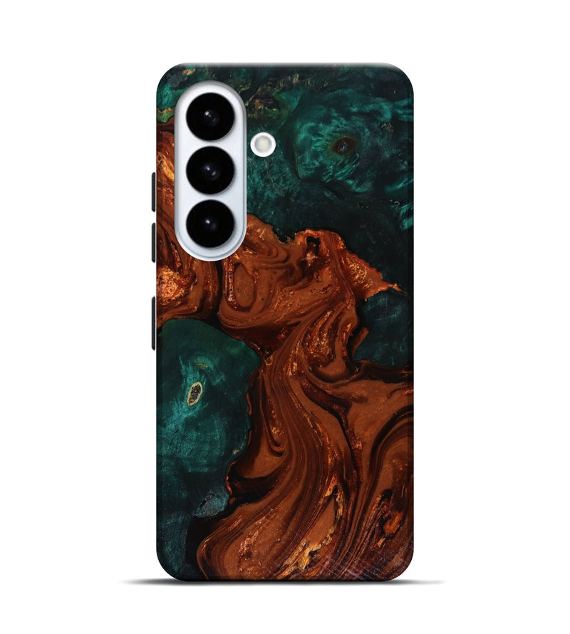 Galaxy S26 Wood Live Edge Phone Case - Maximo (Red, 818528)