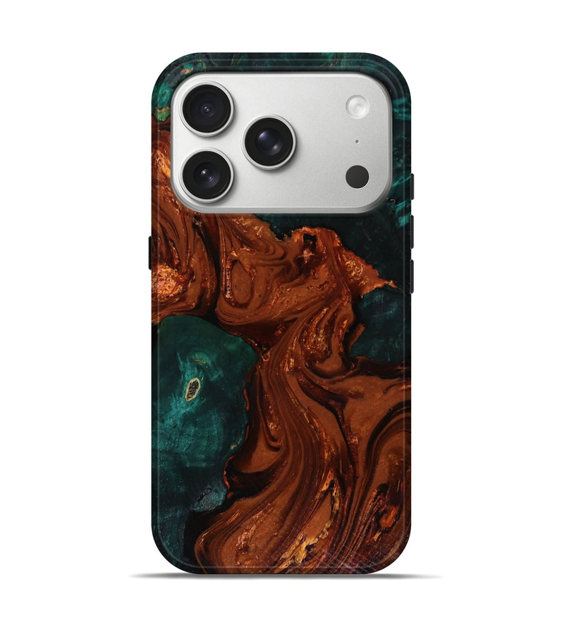 iPhone 17 Pro Wood Live Edge Phone Case - Maximo (Red, 818528)