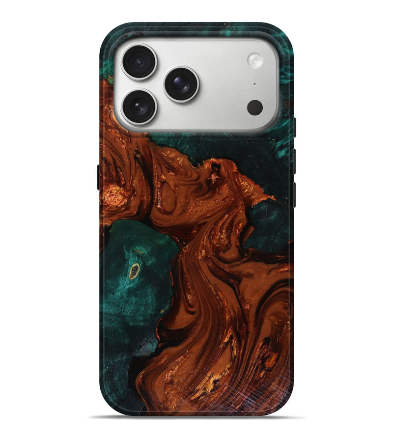 iPhone 17 Pro Max Wood Live Edge Phone Case - Maximo (Red, 818528)