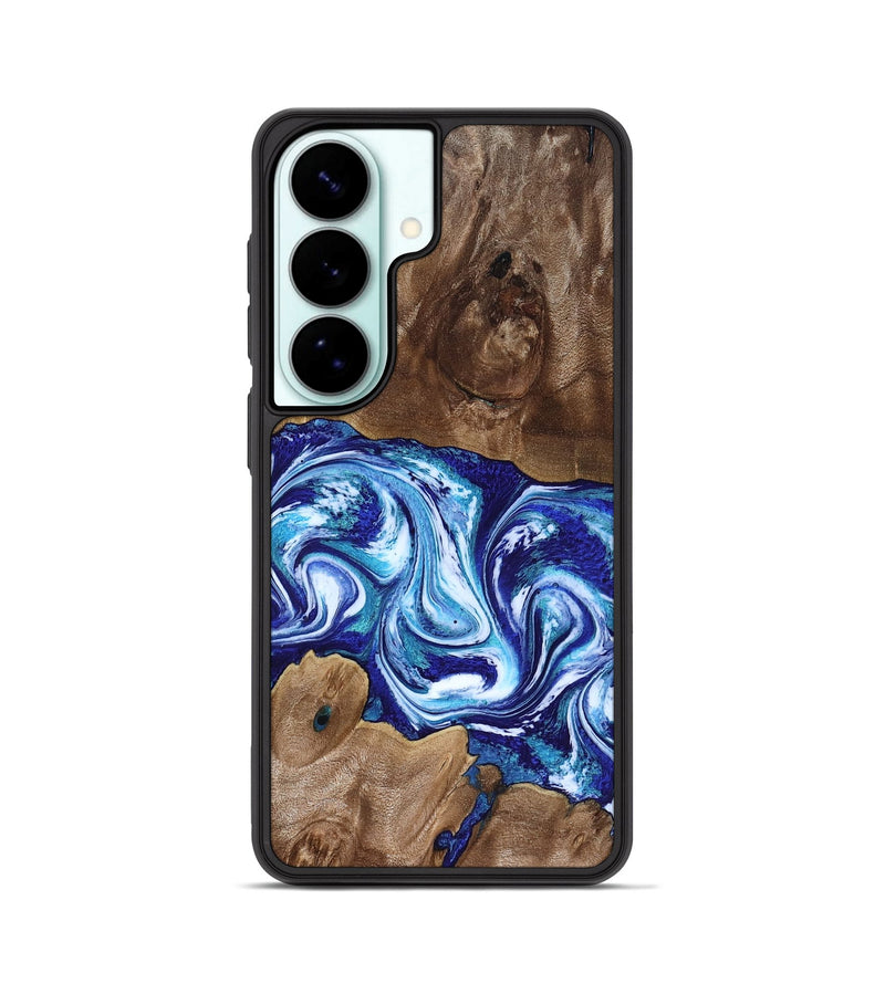 Galaxy S26 Wood Phone Case - Liddie (Blue, 818531)