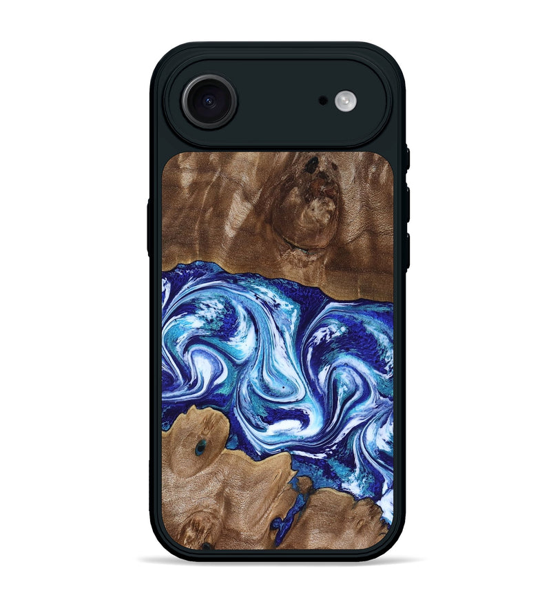 iPhone 17 Air Wood Phone Case - Liddie (Blue, 818531)