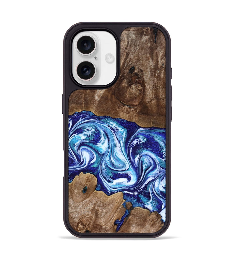 iPhone 17 Wood Phone Case - Liddie (Blue, 818531)