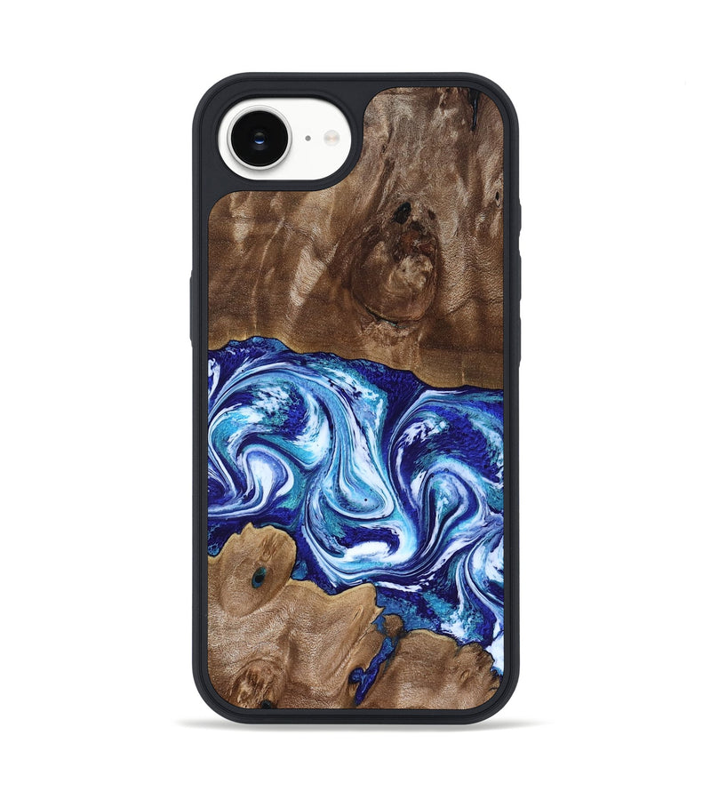 iPhone 17e Wood Phone Case - Liddie (Blue, 818531)