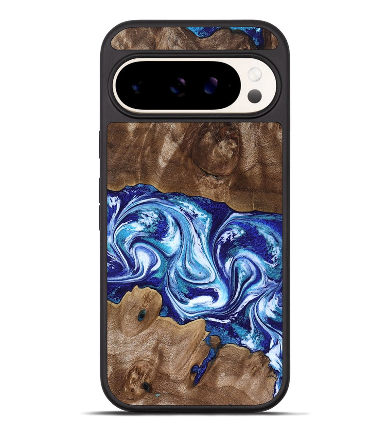 Pixel 9 Pro XL Wood Phone Case - Liddie (Blue, 818531)
