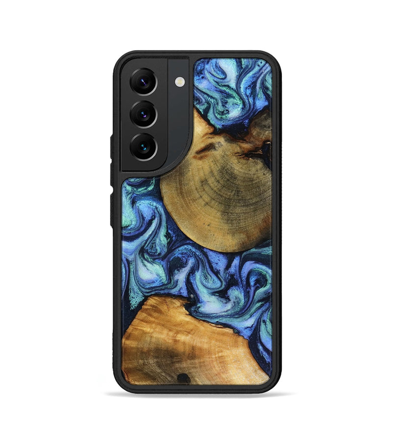 Galaxy S22 Wood Phone Case - Wyatt (Blue, 818532)