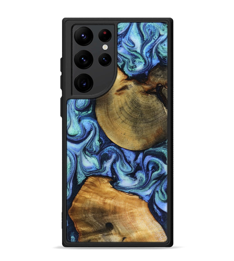 Galaxy S22 Ultra Wood Phone Case - Wyatt (Blue, 818532)
