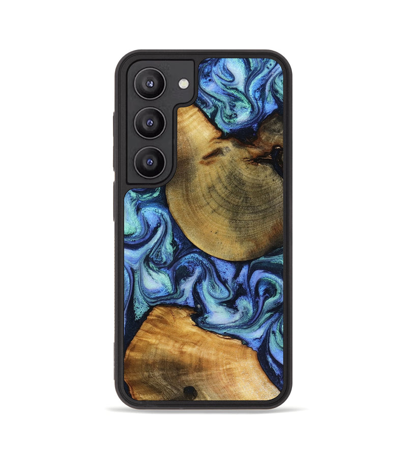 Galaxy S23 Wood Phone Case - Wyatt (Blue, 818532)