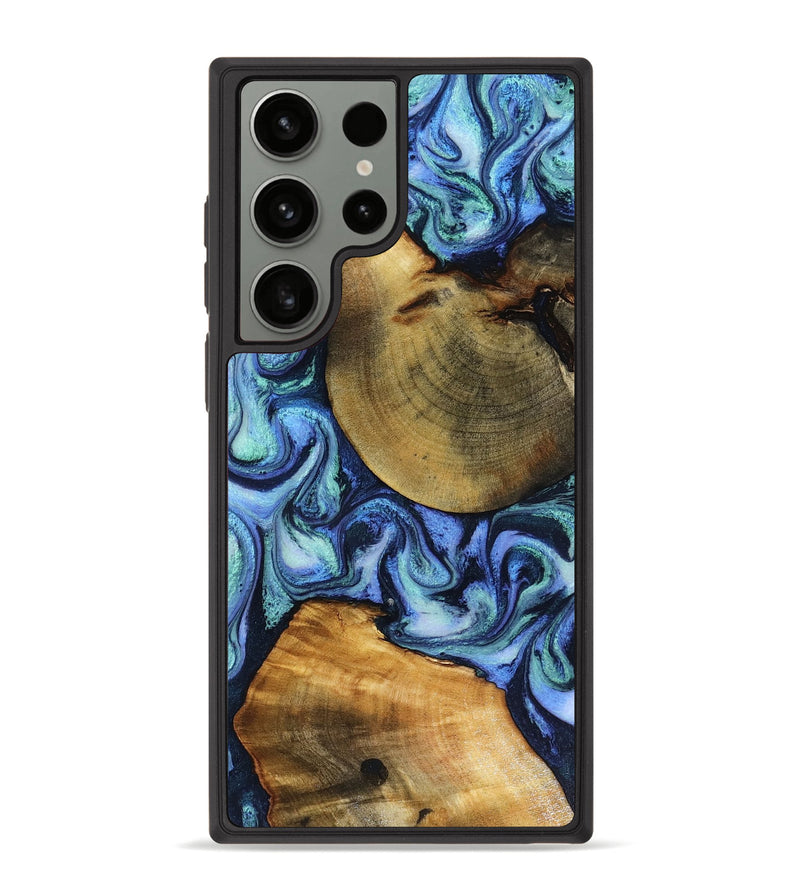 Galaxy S23 Ultra Wood Phone Case - Wyatt (Blue, 818532)