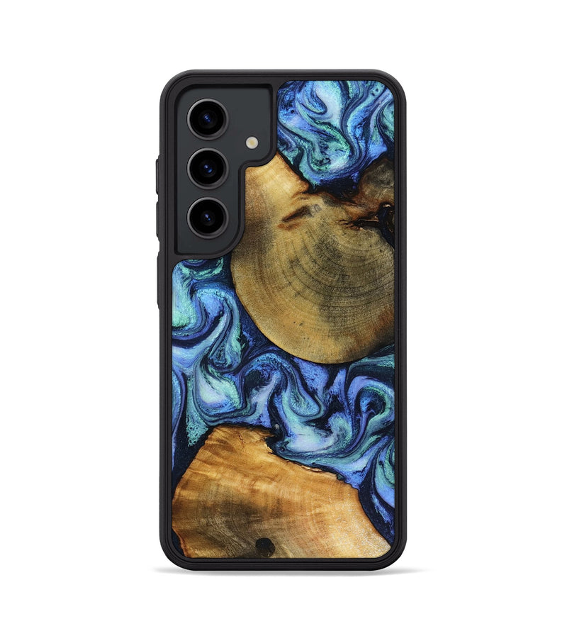 Galaxy S24 Wood Phone Case - Wyatt (Blue, 818532)