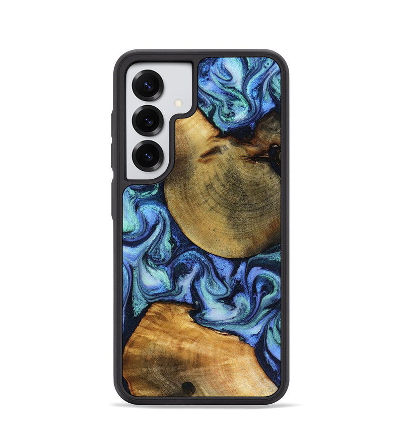 Galaxy S25 Wood Phone Case - Wyatt (Blue, 818532)