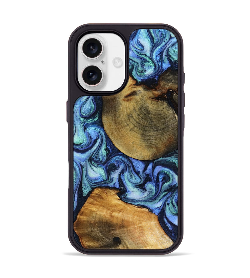 iPhone 17 Wood Phone Case - Wyatt (Blue, 818532)