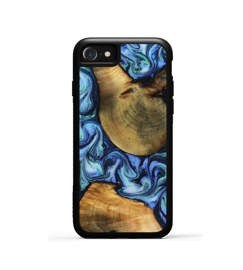 iPhone SE Wood Phone Case - Wyatt (Blue, 818532)