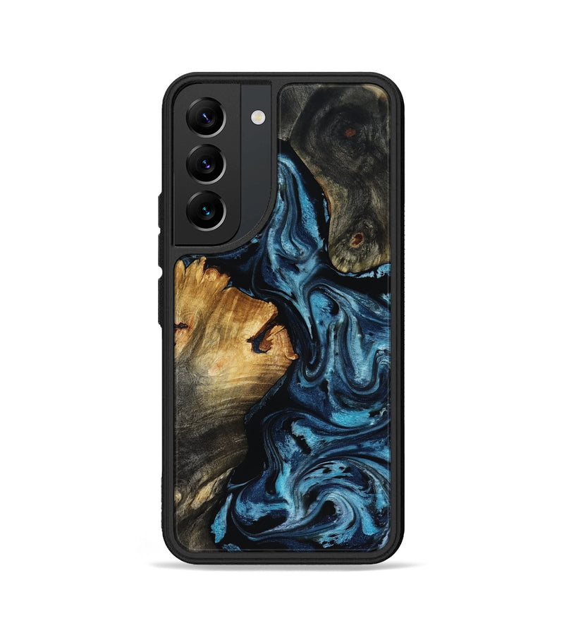Galaxy S22 Wood Phone Case - Ward (Blue, 818533)