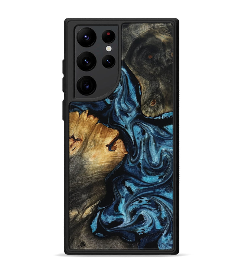Galaxy S22 Ultra Wood Phone Case - Ward (Blue, 818533)