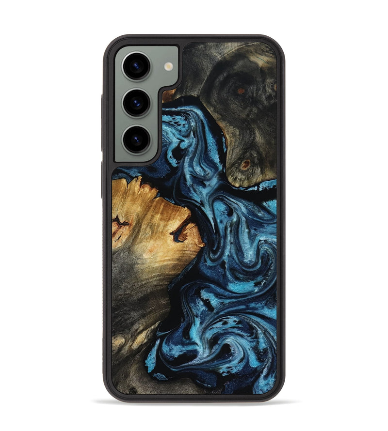 Galaxy S23 Plus Wood Phone Case - Ward (Blue, 818533)