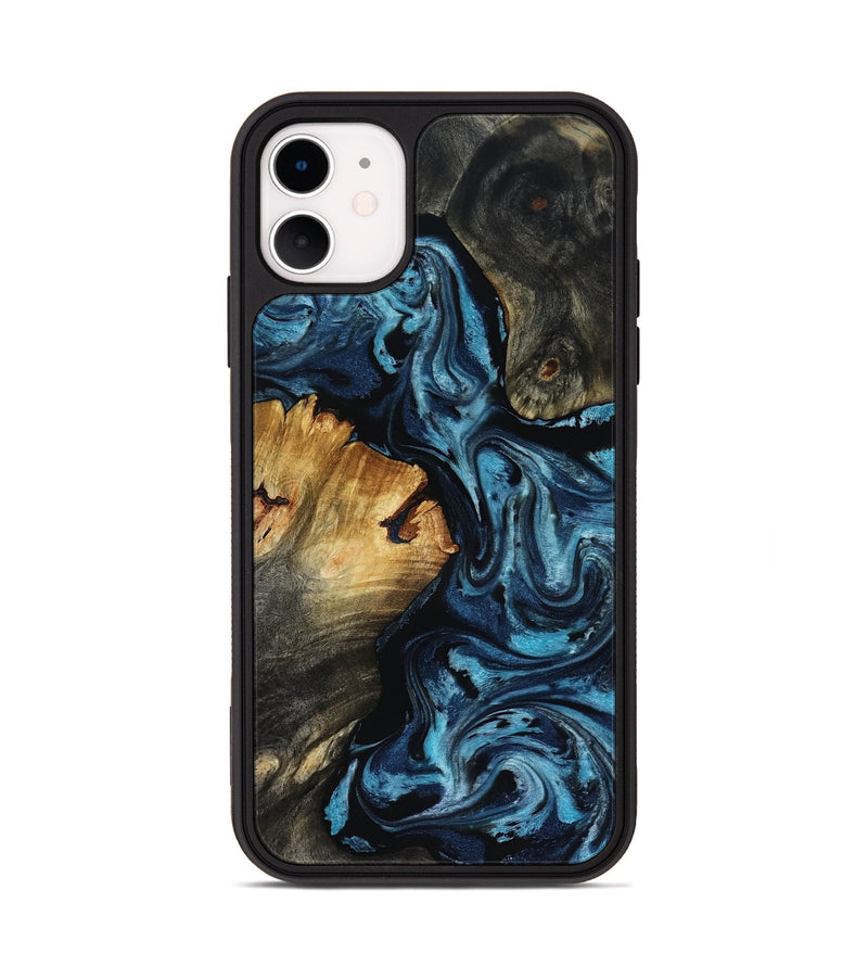 iPhone 11 Wood Phone Case - Ward (Blue, 818533)
