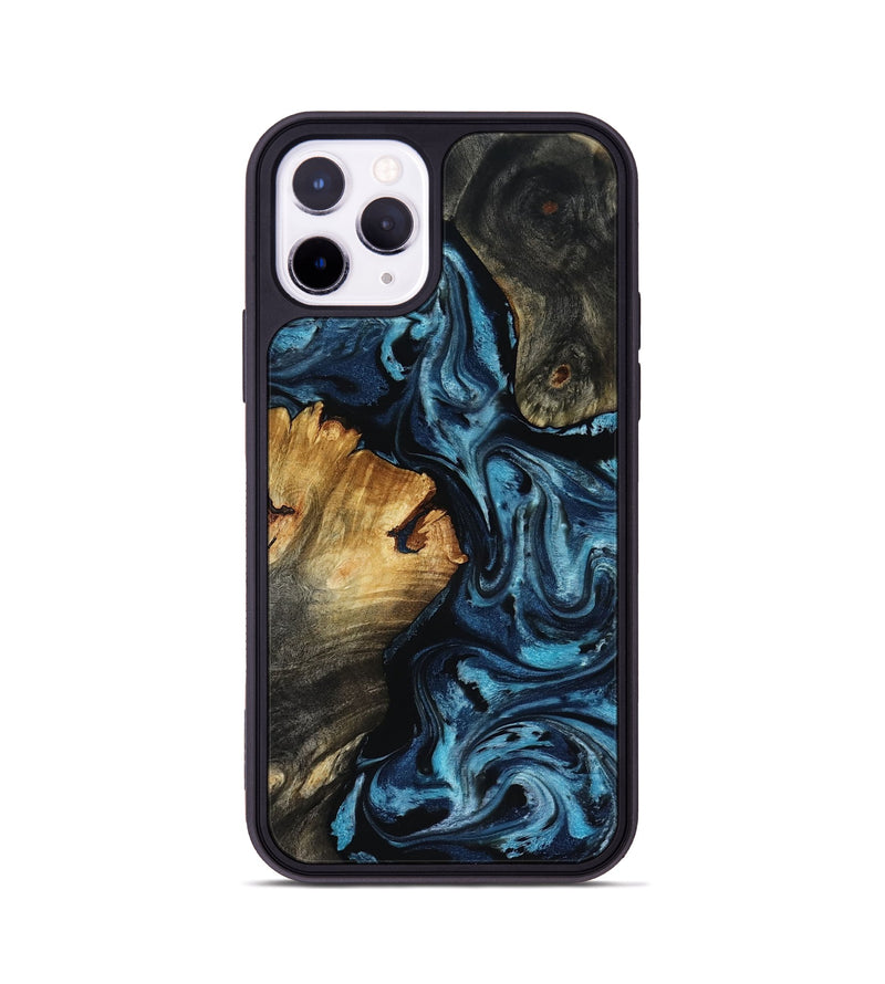 iPhone 11 Pro Wood Phone Case - Ward (Blue, 818533)