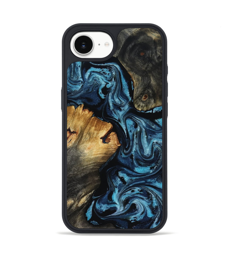 iPhone 17e Wood Phone Case - Ward (Blue, 818533)