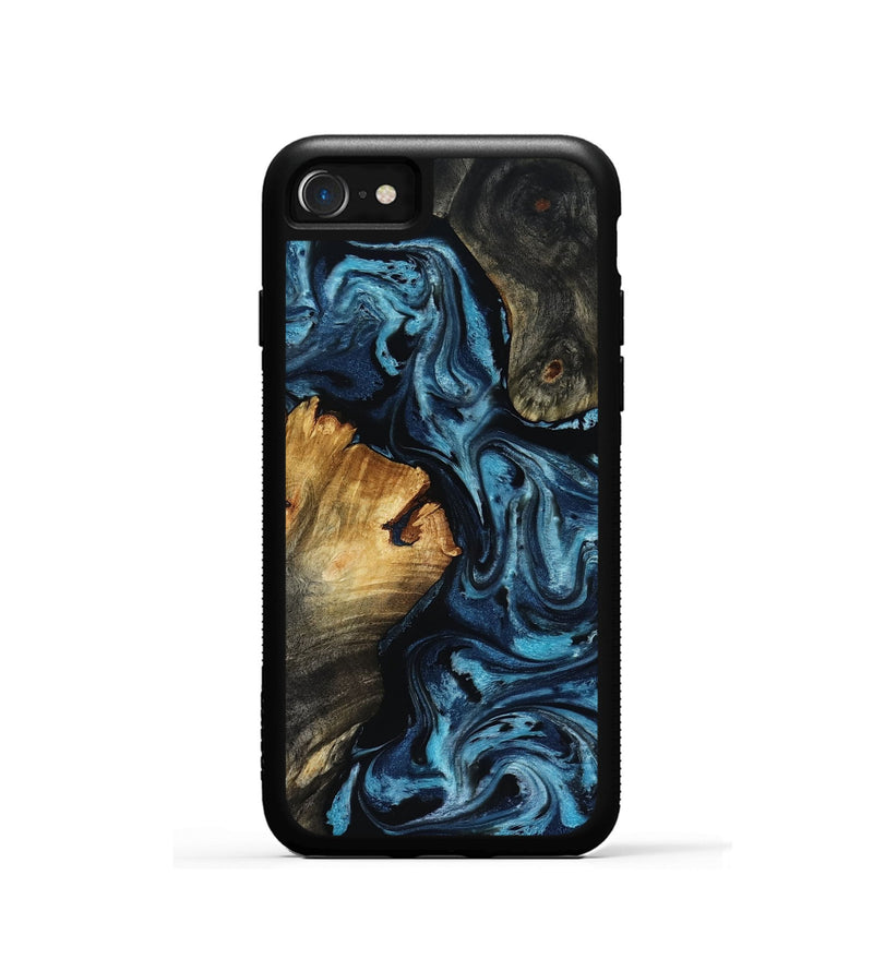 iPhone SE Wood Phone Case - Ward (Blue, 818533)