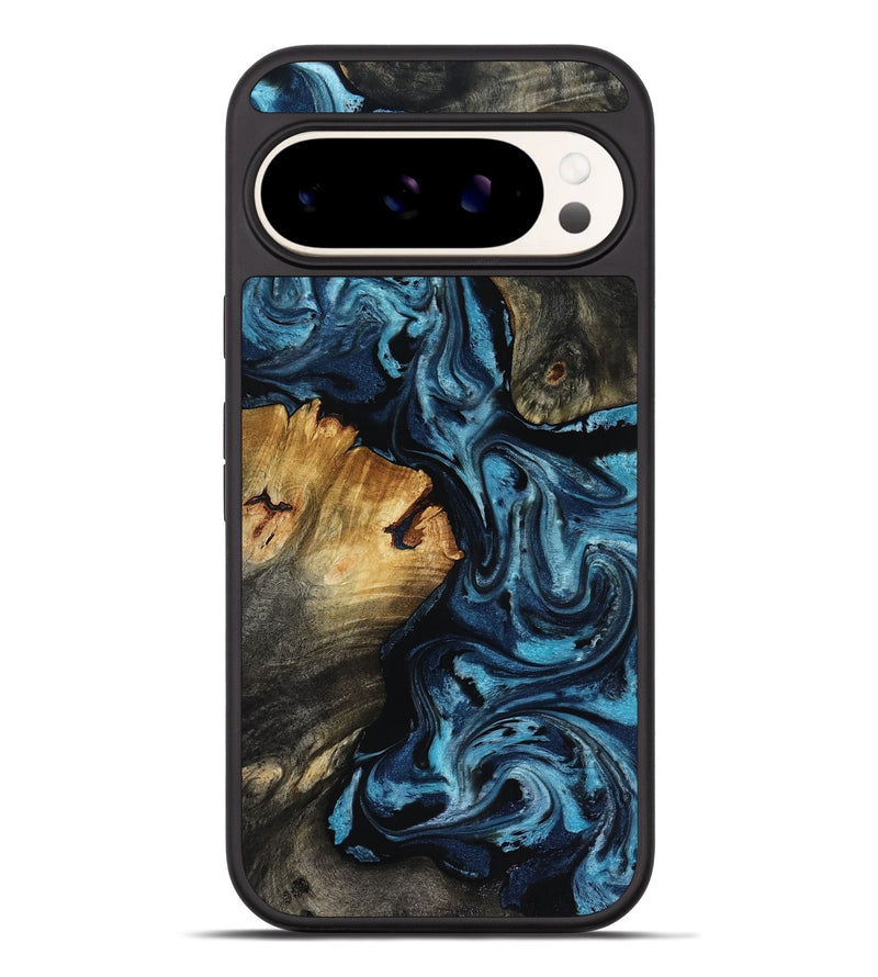 Pixel 9 Pro XL Wood Phone Case - Ward (Blue, 818533)