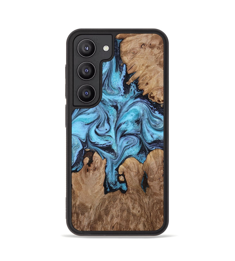 Galaxy S23 Wood Phone Case - Henrik (Blue, 818534)