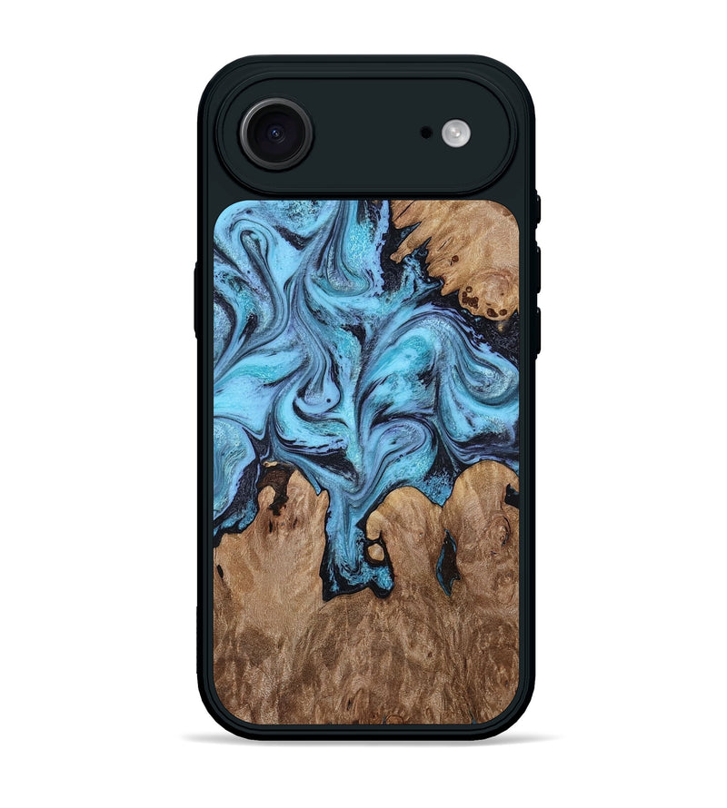 iPhone 17 Air Wood Phone Case - Henrik (Blue, 818534)