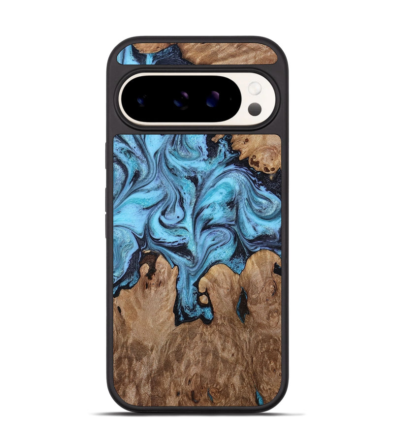 Pixel 9 Wood Phone Case - Henrik (Blue, 818534)