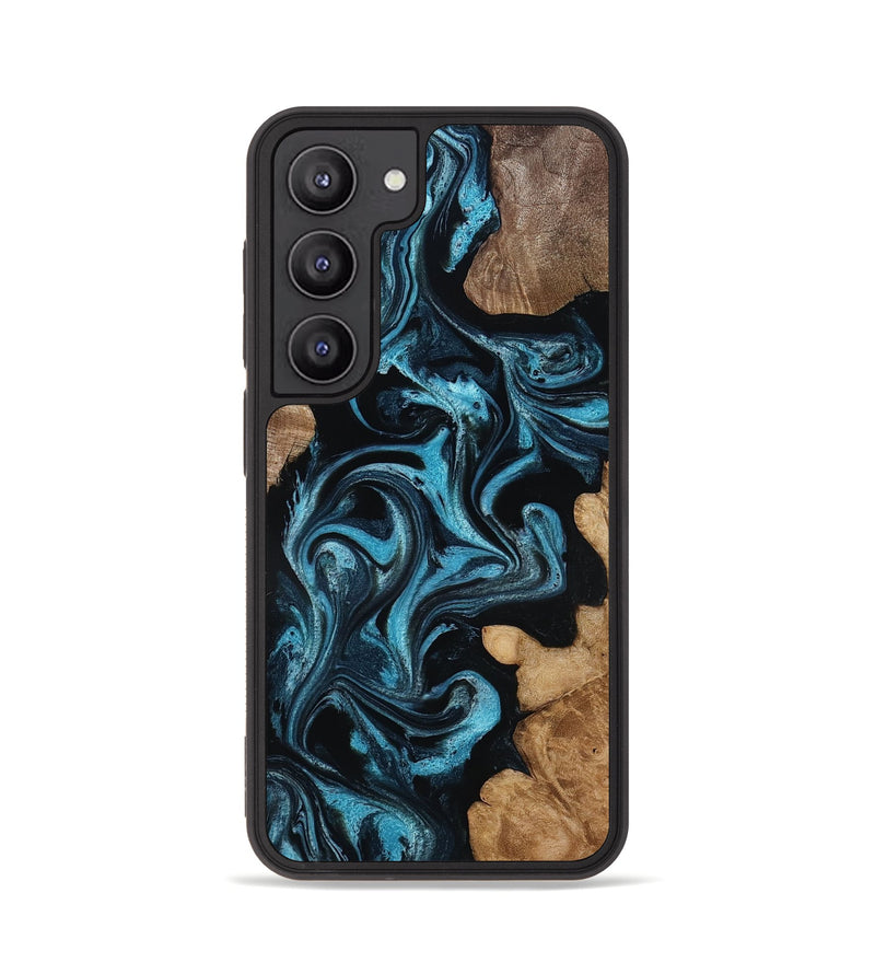 Galaxy S23 Wood Phone Case - Martika (Blue, 818535)