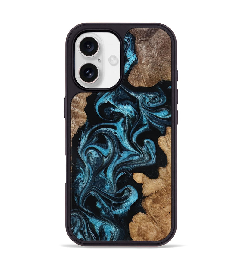 iPhone 17 Wood Phone Case - Martika (Blue, 818535)