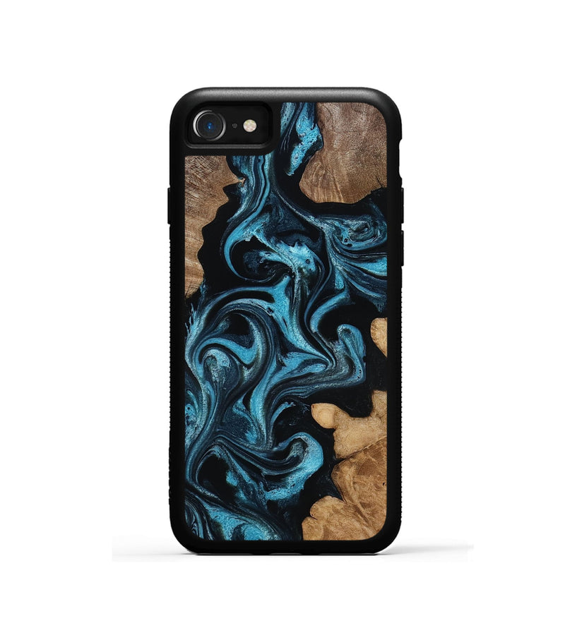 iPhone SE Wood Phone Case - Martika (Blue, 818535)