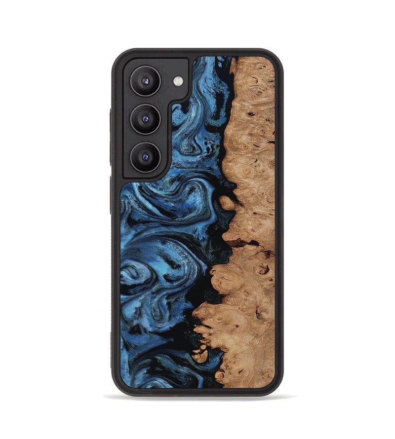 Galaxy S23 Wood Phone Case - Edmund (Blue, 818536)