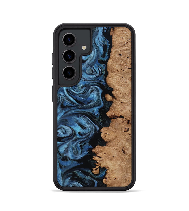 Galaxy S24 Wood Phone Case - Edmund (Blue, 818536)