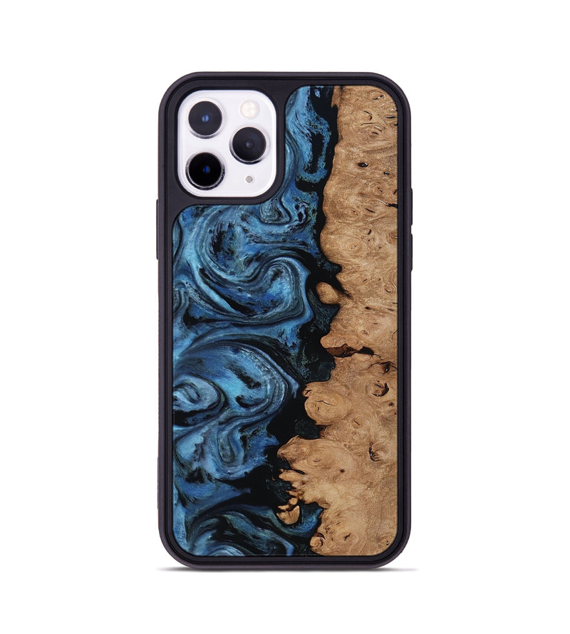 iPhone 11 Pro Wood Phone Case - Edmund (Blue, 818536)