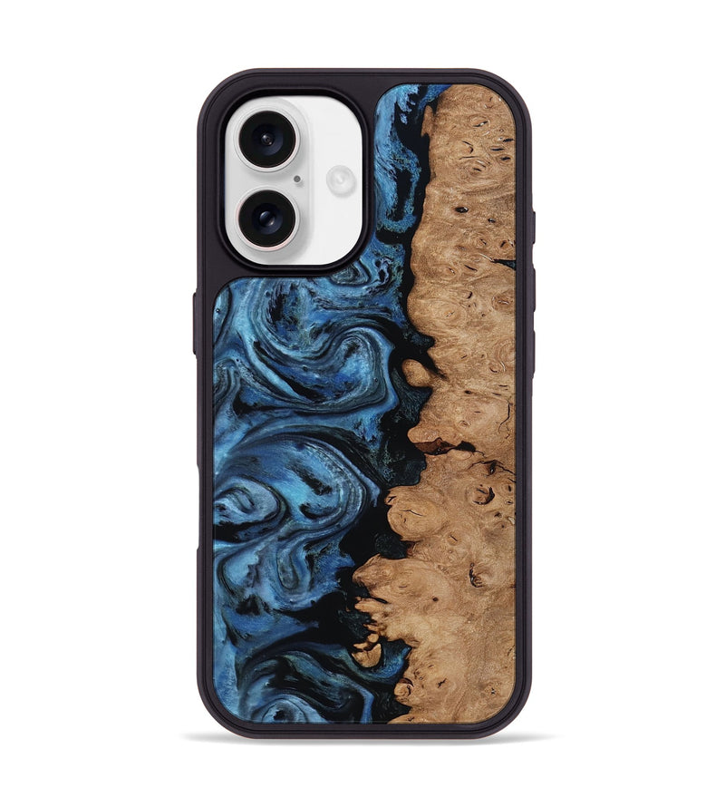 iPhone 17 Wood Phone Case - Edmund (Blue, 818536)