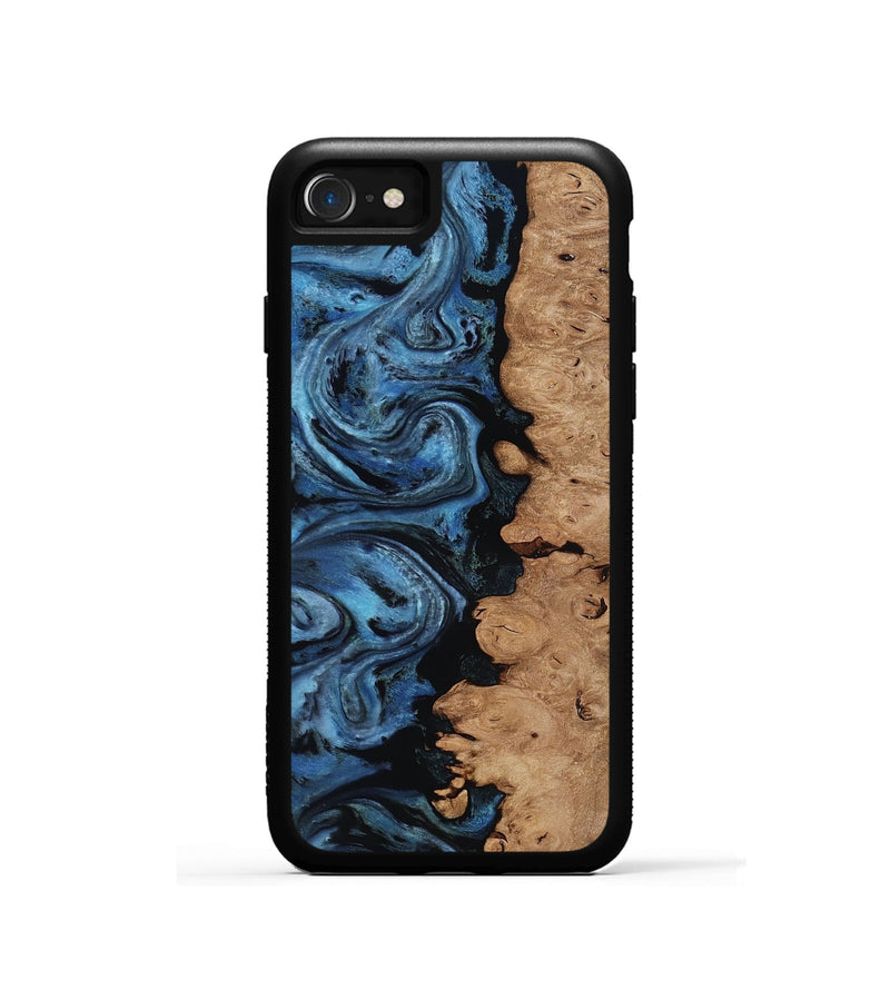 iPhone SE Wood Phone Case - Edmund (Blue, 818536)