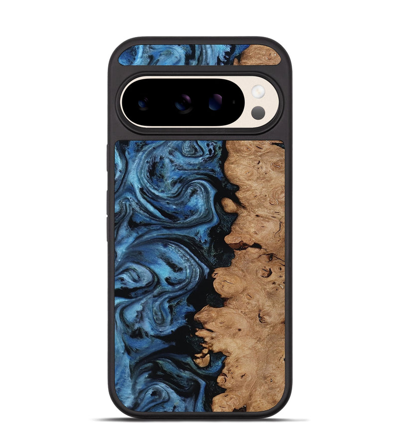 Pixel 10 Wood Phone Case - Edmund (Blue, 818536)