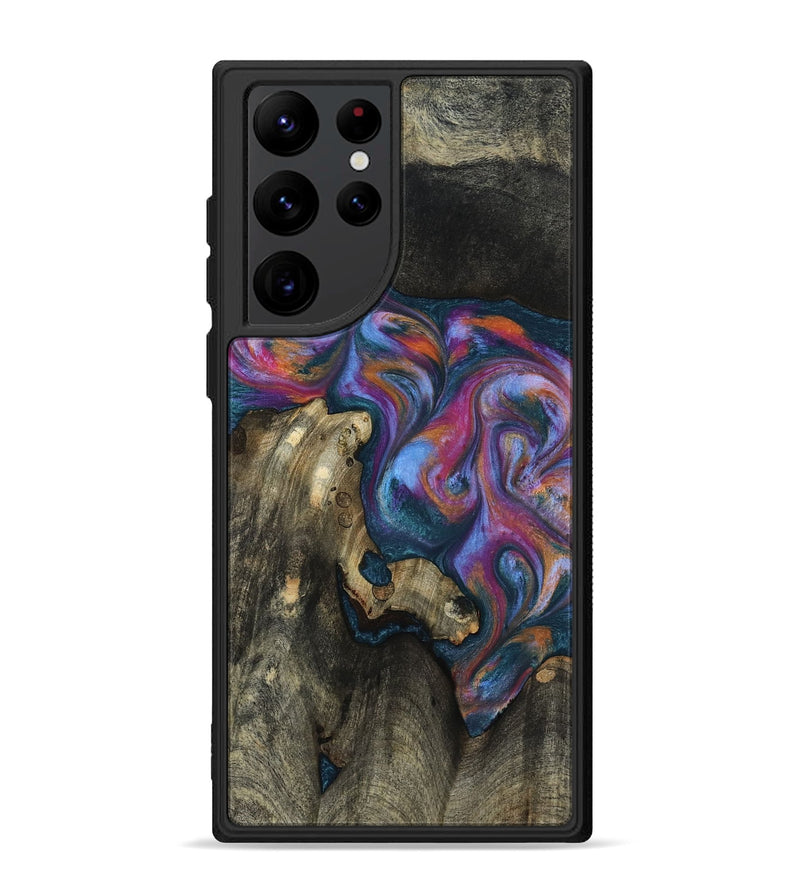Galaxy S22 Ultra Wood Phone Case - Shannon (Blue, 818537)