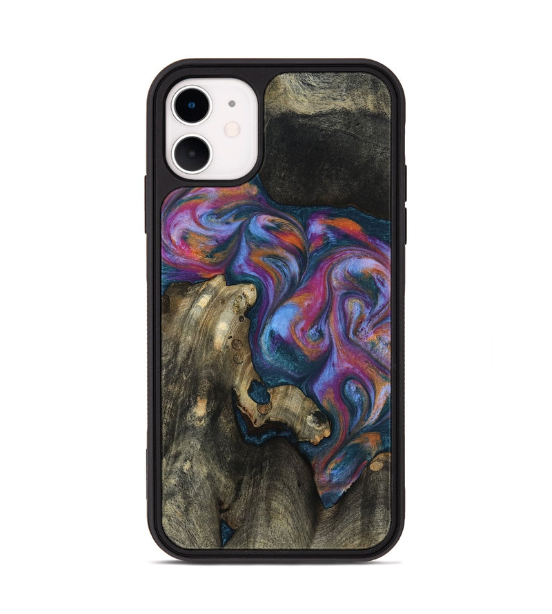 iPhone 11 Wood Phone Case - Shannon (Blue, 818537)